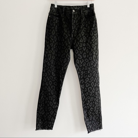 Anthropologie DL1961 Farrow Ankle Leopard High-Rise Instasculpt Skinny Jean 31 - Picture 7 of 14